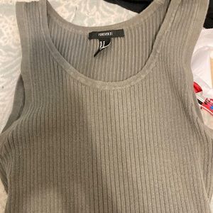 Forever 21 grey/dark green dress